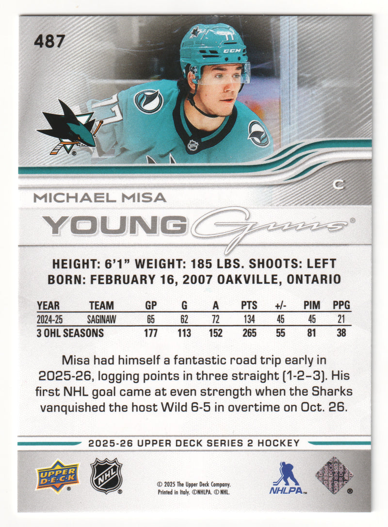 Michael Misa Young Guns San Jose Sharks