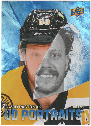 David Pastrnak UD Portraits #P-44 Boston Bruins - 2025-26 Series 2
