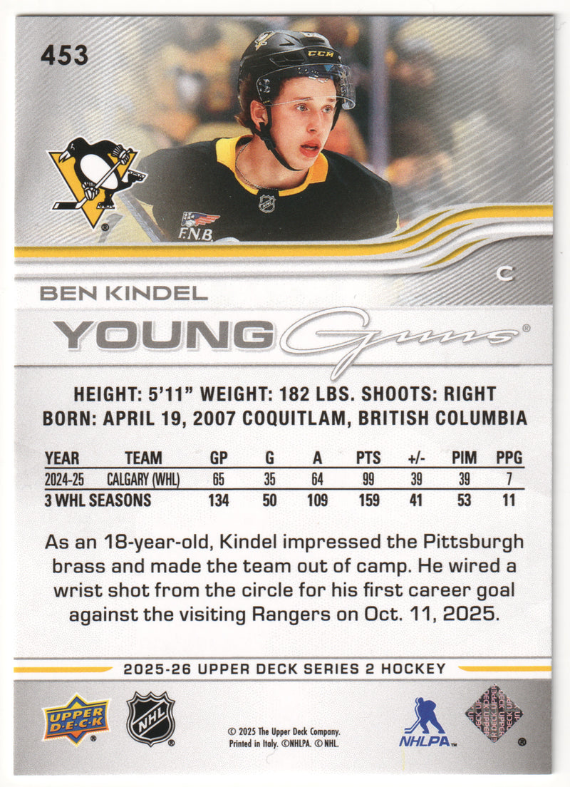 Ben Kindel Young Guns (2) - Pittsburgh Penguins