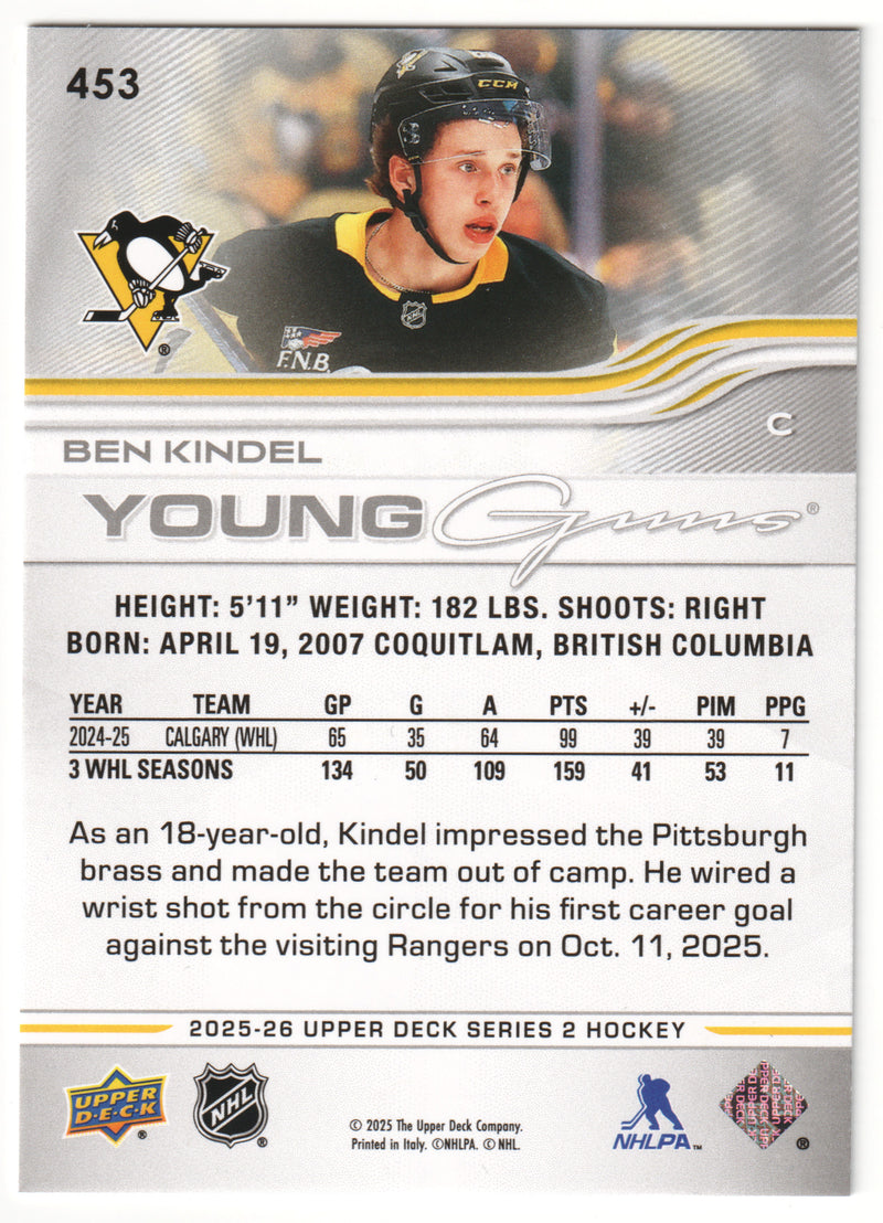 Ben Kindel Young Guns (3) - Pittsburgh Penguins