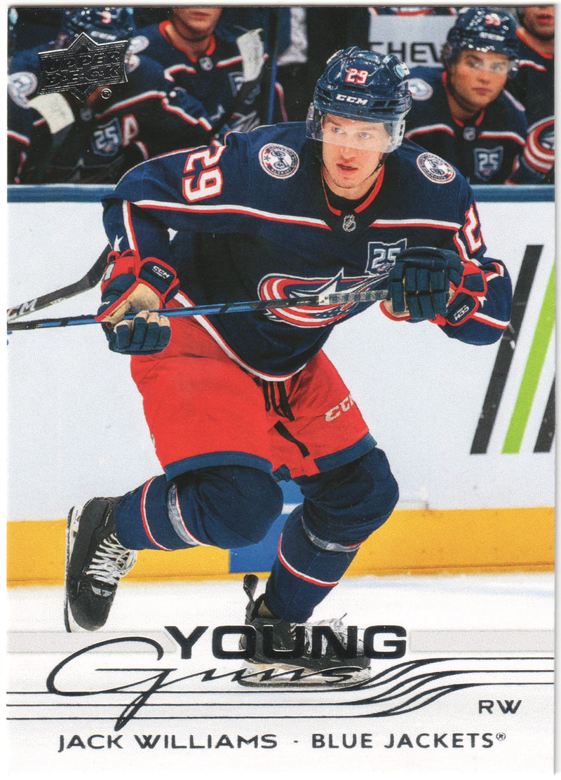 Jack Williams Young Guns Columbus Blue Jackets