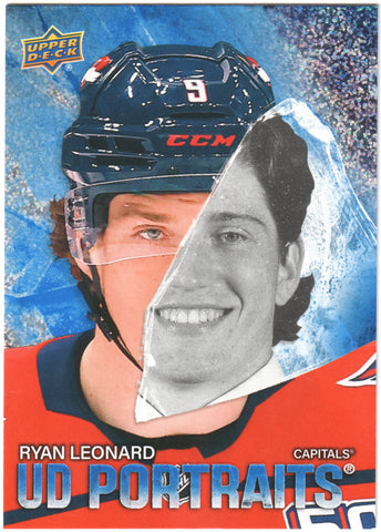 Ryan Leonard UD Portraits SPECKLE #P-59 Washington Capitals - 2025-26 Series 2
