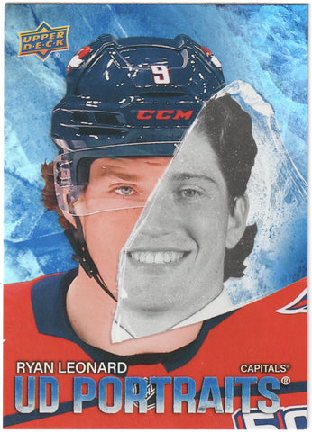 Ryan Leonard UD Portraits #P-59 Washington Capitals - 2025-26 Series 2