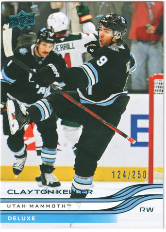Clayton Keller Base Deluxe /250 Utah Mammoth #422 - 2025-26 Series 2