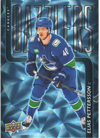 Elias Pettersson Blue Dazzlers #DZ-58 Vancouver Canucks - 2025-26 Series 2