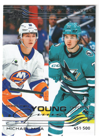Matthew Schaefer & Michael Misa Young Guns Checklist #500 (2) - 2025-26 Series 2