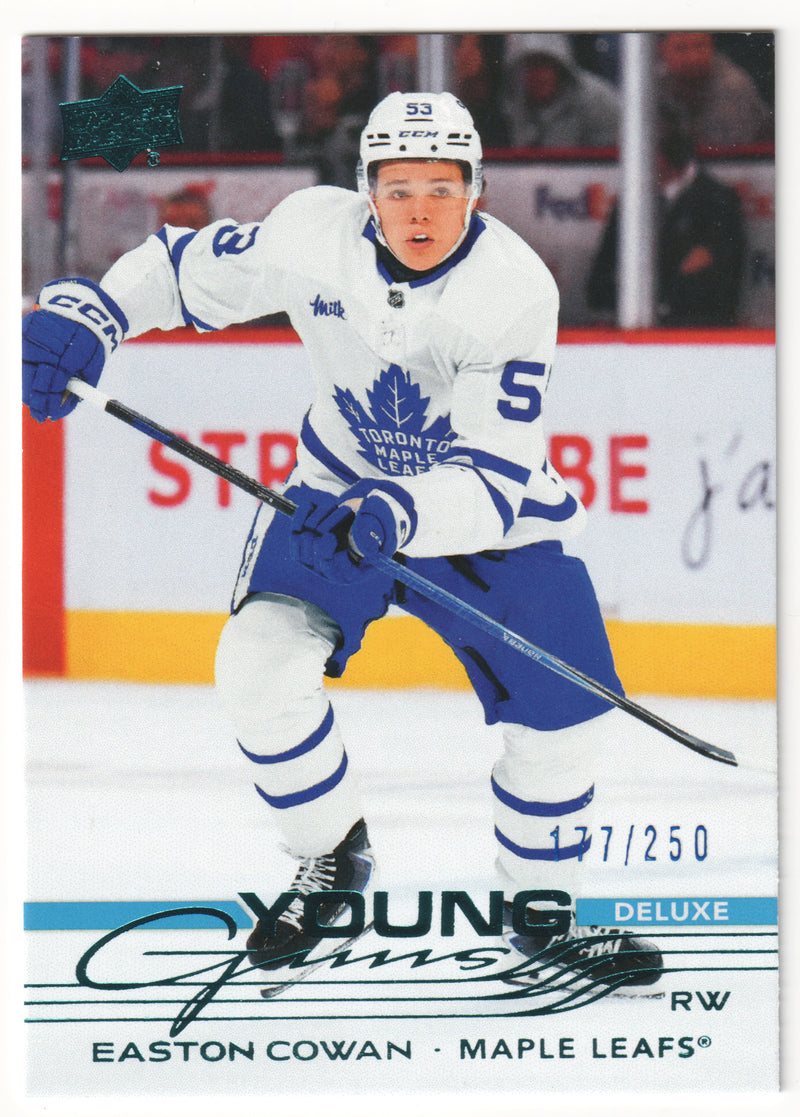 Easton Cowan Young Guns Deluxe /250 - Toronto Maple Leafs