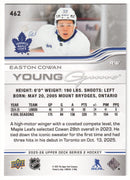 Easton Cowan Young Guns Deluxe /250 - Toronto Maple Leafs