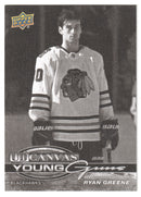 Ryan Greene Young Guns Canvas Black Chicago Blackhawks