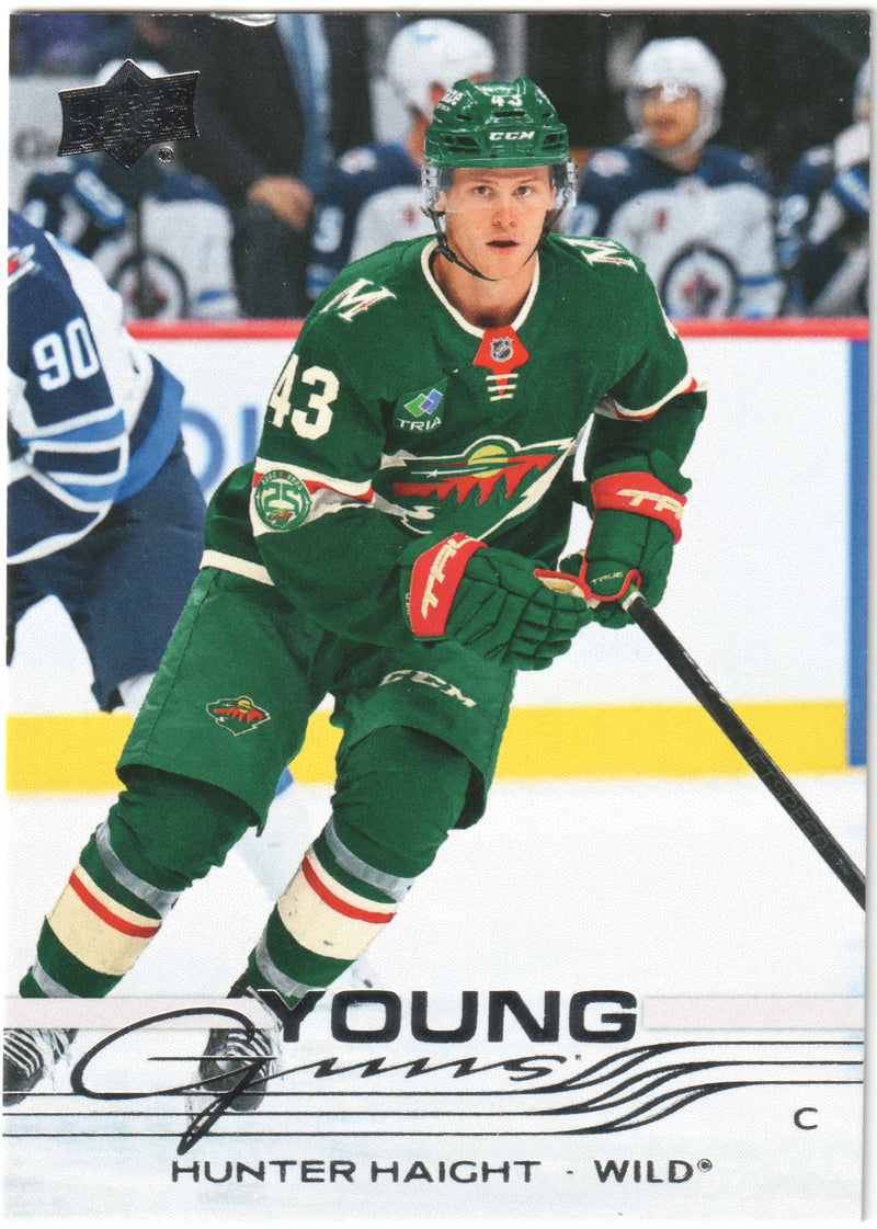 Hunter Haight Young Guns Minnesota Wild