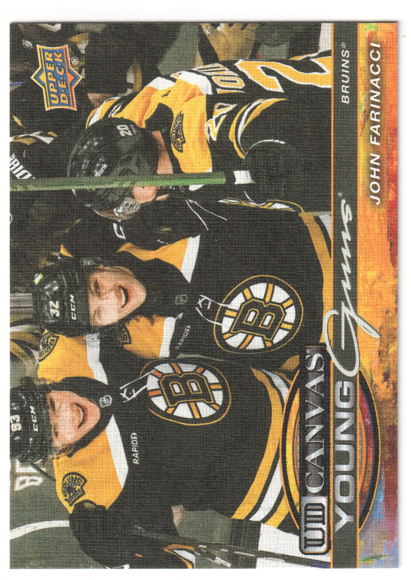 John Farinacci Young Guns Canvas Boston Bruins