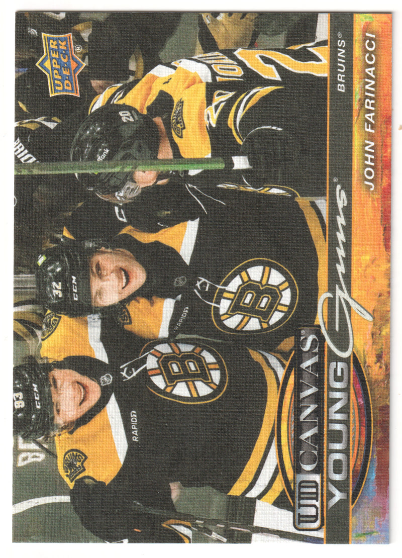 John Farinacci Young Guns Canvas Boston Bruins