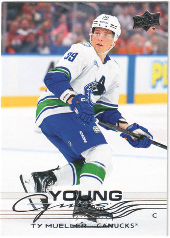 Ty Mueller Young Guns Vancouver Canucks #476 - 2025-26 Series 2