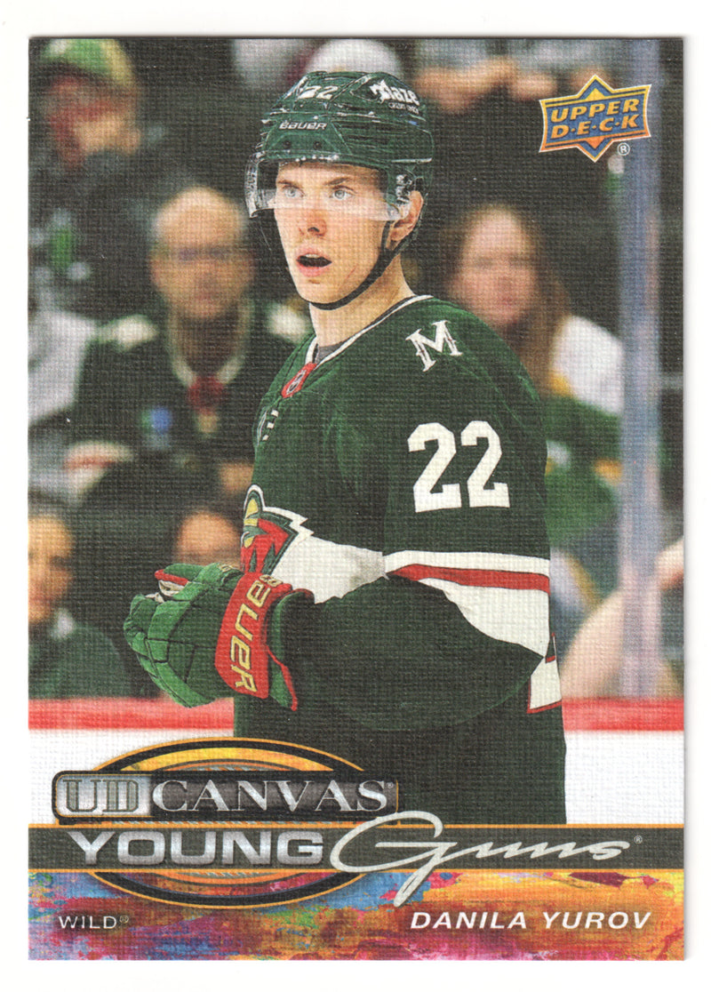 Danila Yurov Young Guns Canvas Minnesota Wild