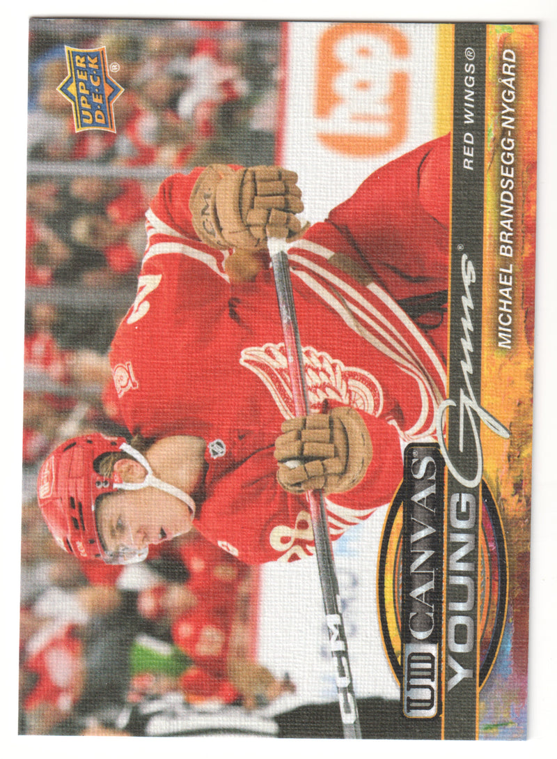 Michael Brandsegg-Nygard Young Guns Canvas Detroit Red Wings