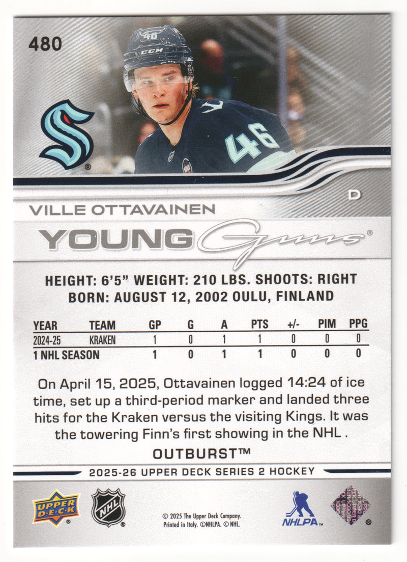 Ville Ottavainen Young Guns Silver Outburst Seattle Kraken