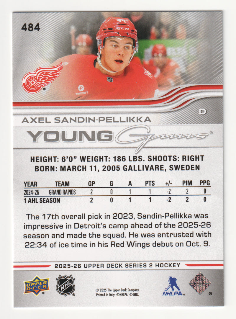 Axel Sandin-Pellikka Young Guns Detroit Red Wings