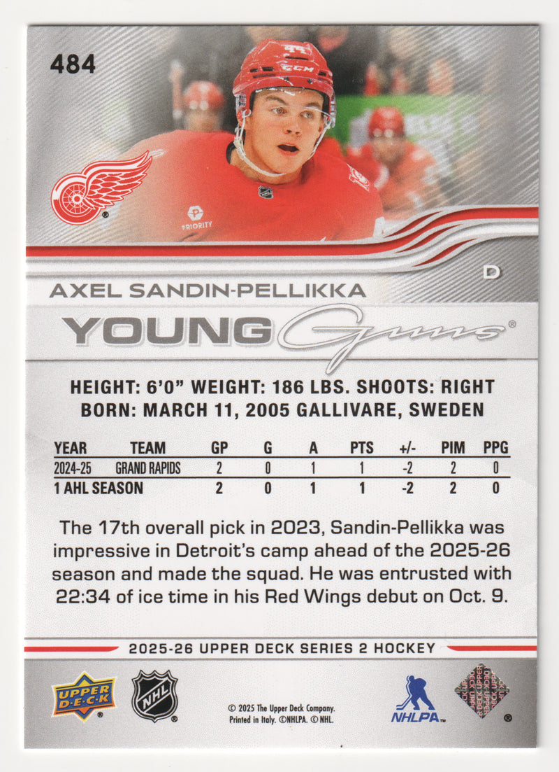 Axel Sandin-Pellikka Young Guns Detroit Red Wings