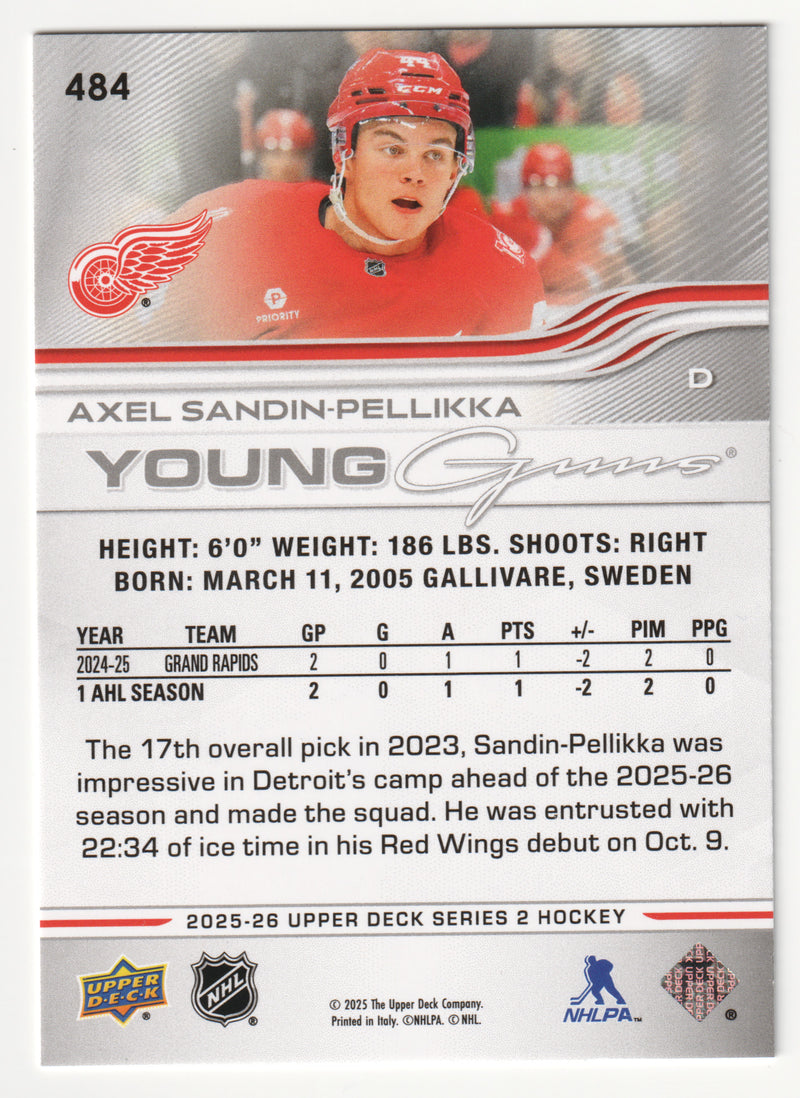 Axel Sandin-Pellikka Young Guns Detroit Red Wings