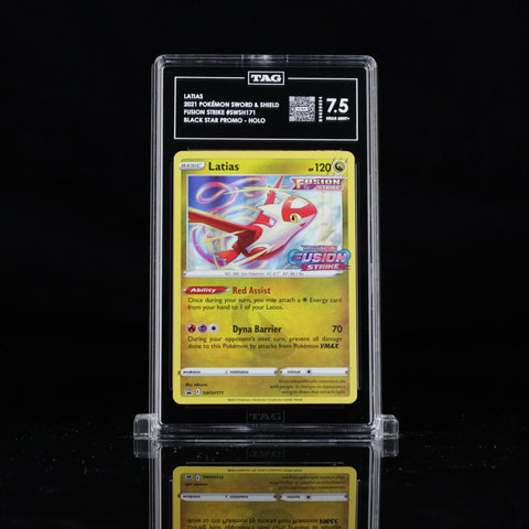 Latias #SWSH171 - Fusion Strike Stamp Buil & Battle Promo - TAG 7.5