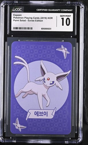 Espeon - Pokemon Playing Cards Eevee Edition (2019) KOR - CGC 10