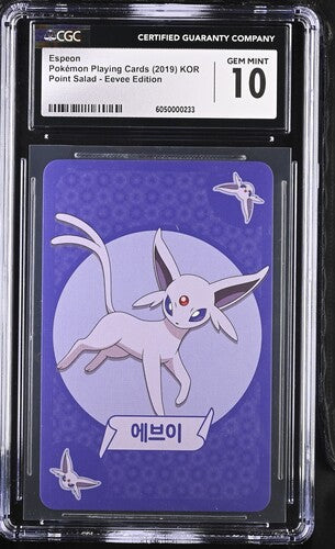 Espeon - Pokemon Playing Cards Eevee Edition (2019) KOR - CGC 10