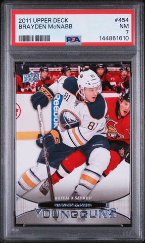 Brayden McNabb Young Guns PSA 7 - Buffalo Sabres