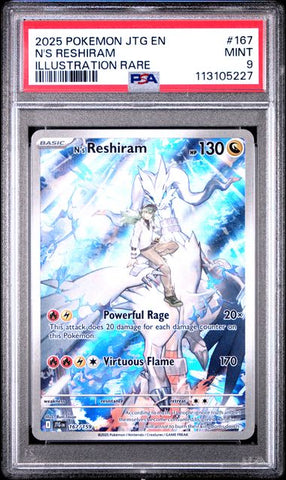 N's Reshiram #167 - Journey Together Illustration Rare - PSA 9