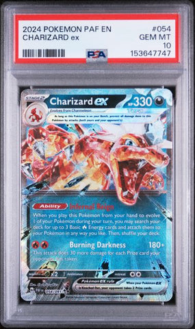 Charizard ex #054 - Paldean Fates Double Rare - PSA 10