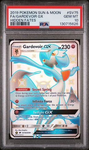 Gardevoir GX #SV75 - Hidden Fates Shiny Vault - PSA 10