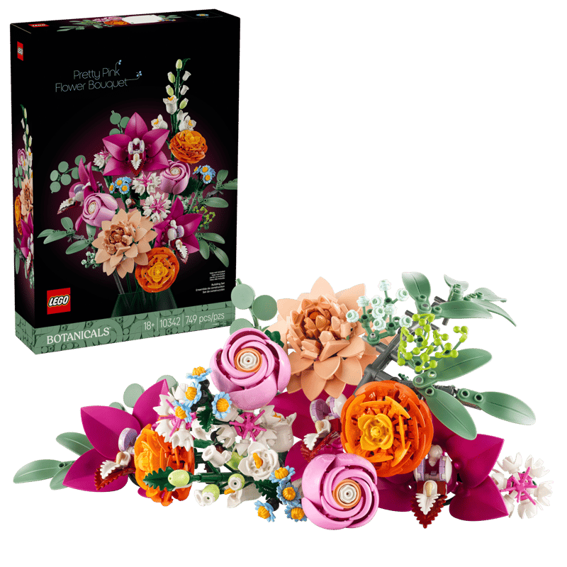 Pretty Pink FLower Bouquet - Lego Botanicals (10342) - NEW
