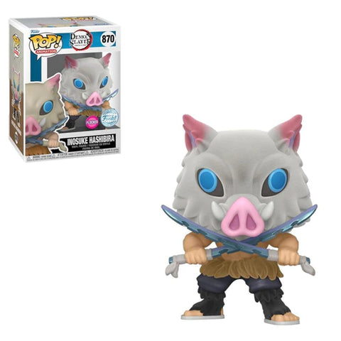 Inosuke Hashibira #870 (Flocked) (Funko Special Edition) - Demon Slayer