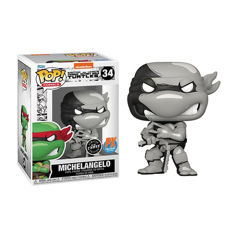 Michel-Ange - Les Tortues Ninja #34 d'Eastman et Laird (Aperçus PX) (BW Chase)