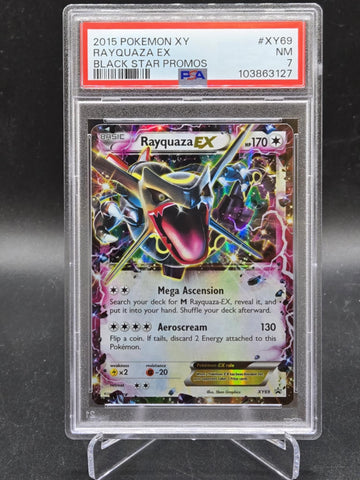 Rayquaza EX #XY69 - Black Star Promos - 2015 Pokémon (PSA 7)