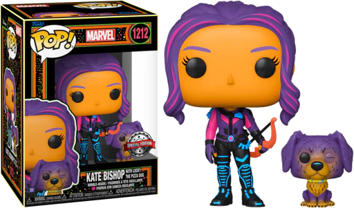 Kate Bishop with Lucky the Pizza Dog - Marvel