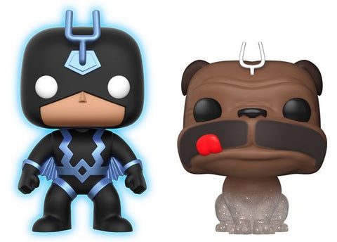Black Bolt & Lockjaw - Marvel 2 Pack (Glows In The Dark) (PX Previews) (NO Sticker 2018 Comic Con Exclusive)