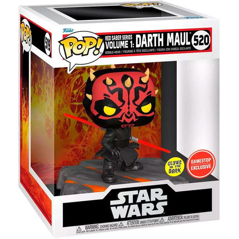 Red Saber Series Volume 1: Darth Maul (6 Inch) #520 (Glow In The Dark) (Gamestop Exclusive) - Star Wars