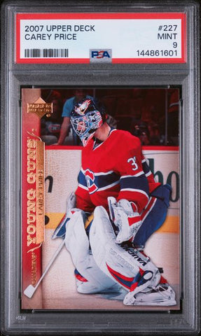 Carey Price Young Guns PSA 9 - Montreal Canadiens