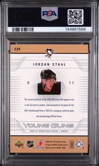 Jordan Staal Young Guns - Pittsburgh Penguins - PSA 10