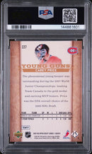 Carey Price Young Guns PSA 9 - Montreal Canadiens