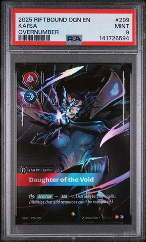 Kai'sa #299 - Riftbound Origins Overnumbered - PSA 9
