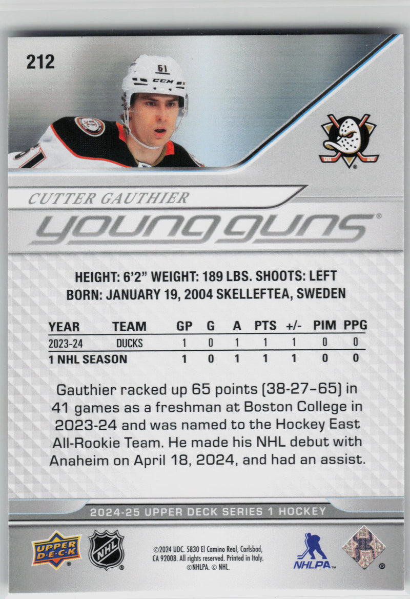 Cutter Gauthier Young Guns