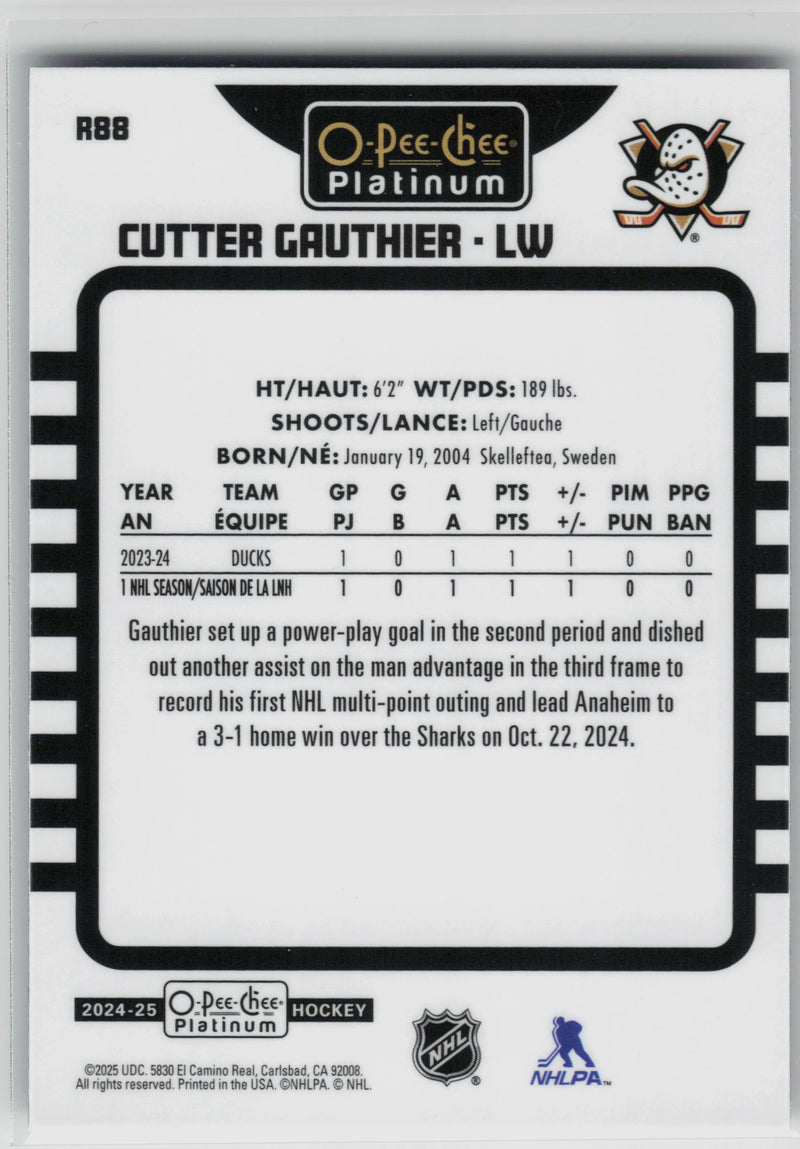 Cutter Gauthier Retro Rookie