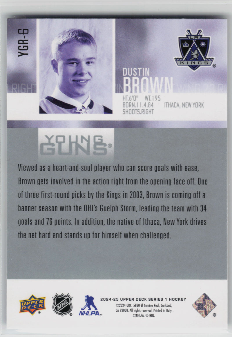 Dustin Brown Young Guns Renewed