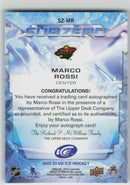 Marco Rossi Subzero Rookies Auto