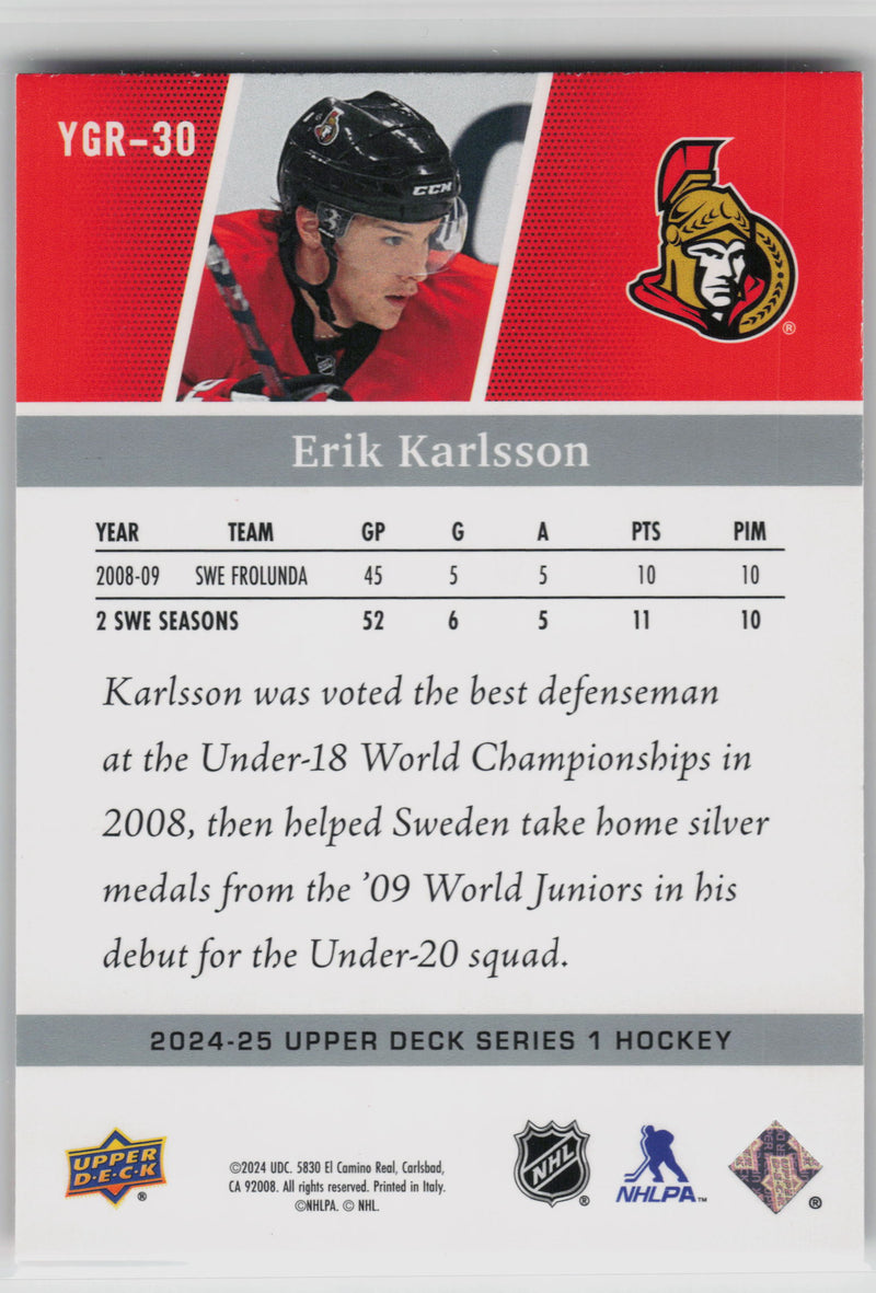 Erik Karlsson Young Guns Renewed