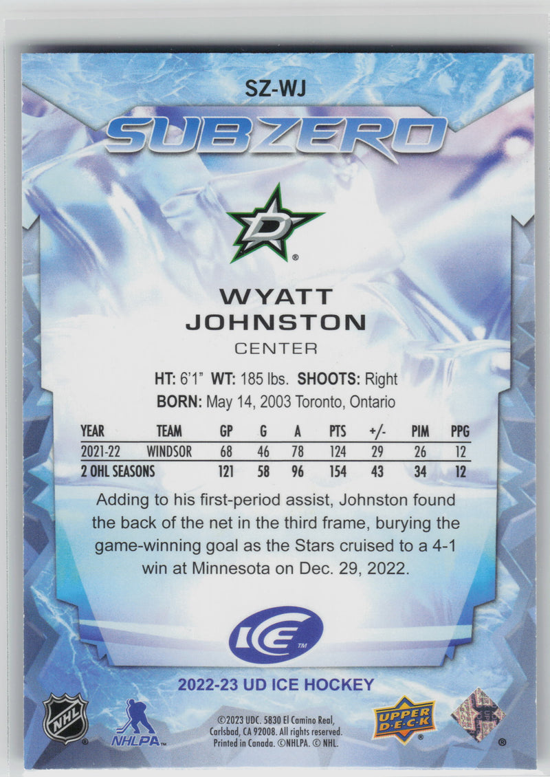 Wyatt Johnston SubZero Rookies /599