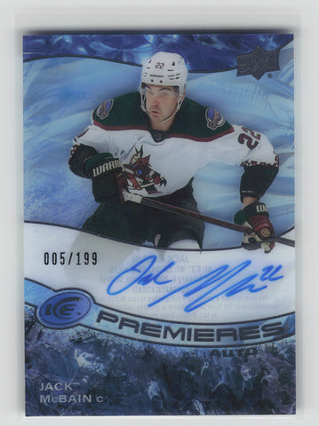 Jack McBain Ice Premieres Auto /199 #IPA-JM - Arizona Coyotes - 2022-23 Ice