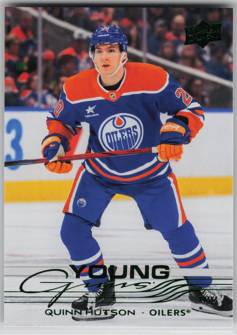 Quinn Hutson Holiday Young Guns Edmonton Oilers