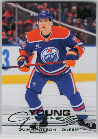Quinn Hutson Holiday Young Guns Edmonton Oilers #224 - 2025-26 Series 1